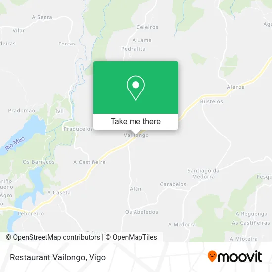 Restaurant Vailongo map