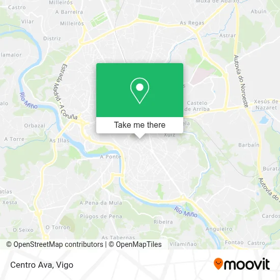 Centro Ava map