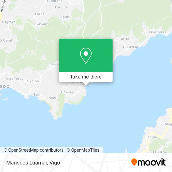 Mariscos Luamar map