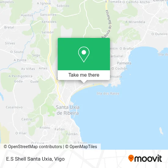 E.S Shell Santa Uxia map
