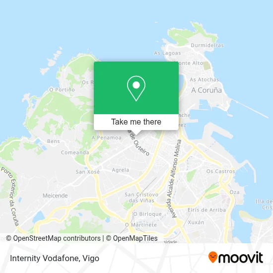 Internity Vodafone map