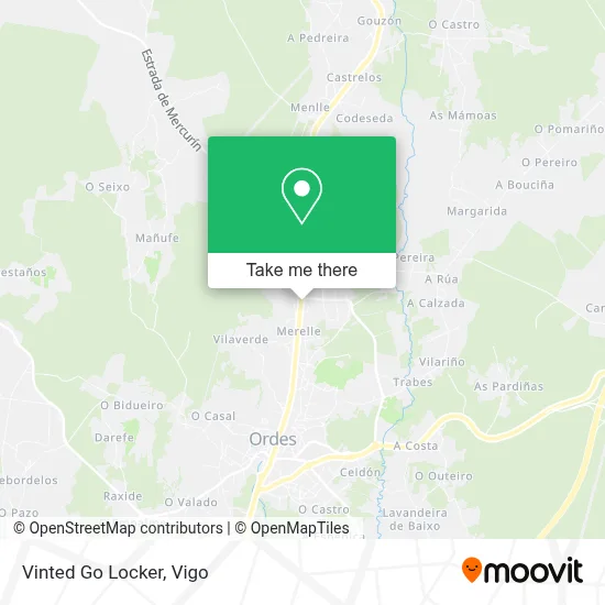 Vinted Go Locker map