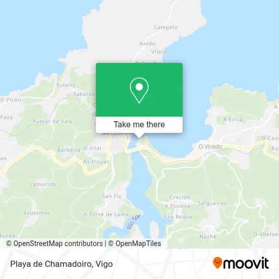 Playa de Chamadoiro map
