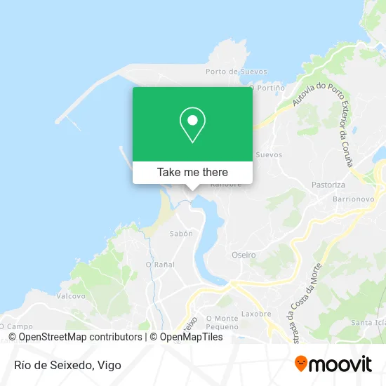 Río de Seixedo map