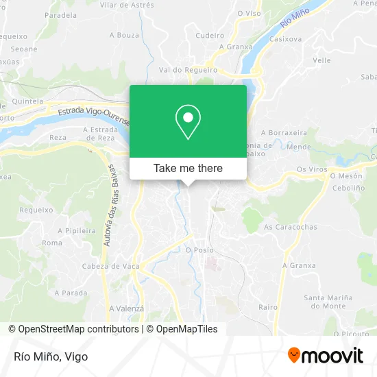 Río Miño map