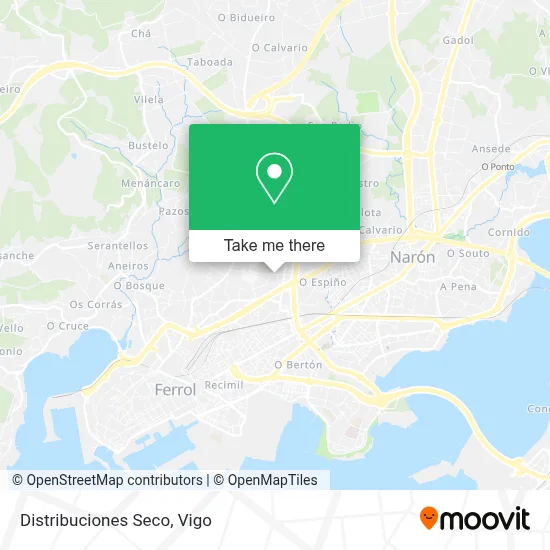 Distribuciones Seco map