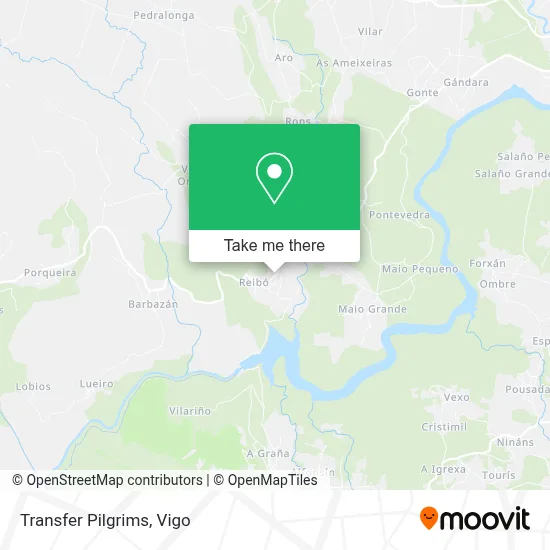 Transfer Pilgrims map