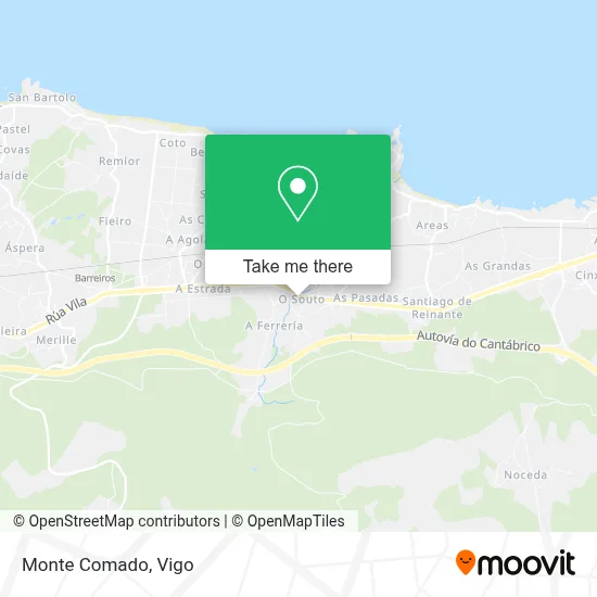 Monte Comado map