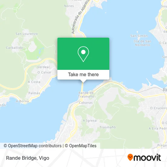 Rande Bridge map