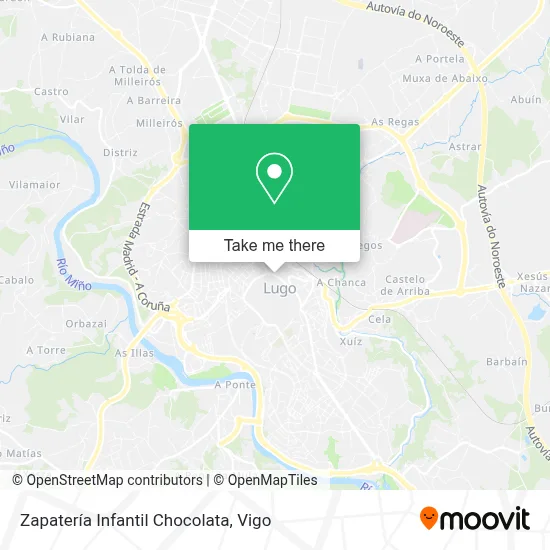 Zapatería Infantil Chocolata map