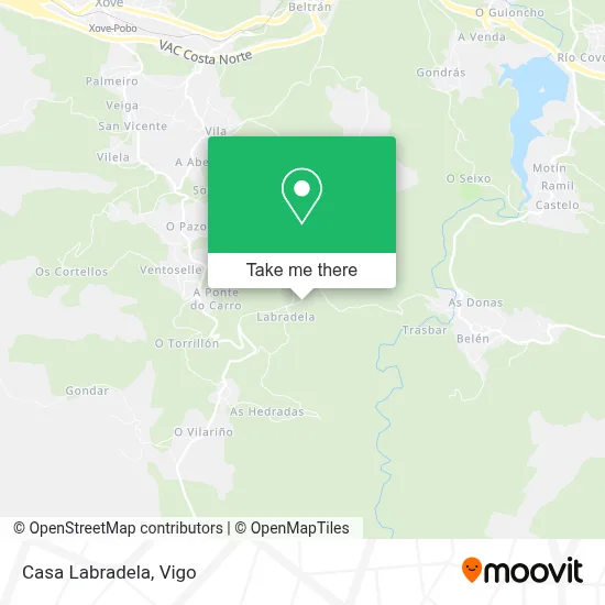 Casa Labradela map