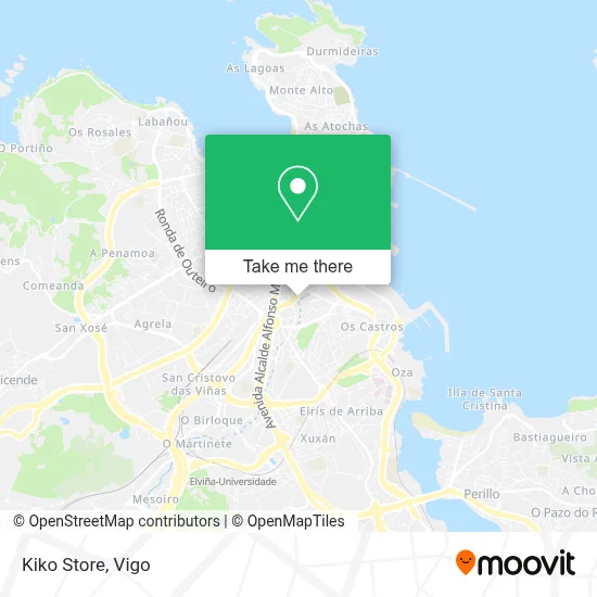 Kiko Store map