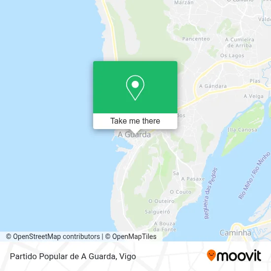 Partido Popular de A Guarda map