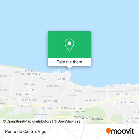Punta do Castro map