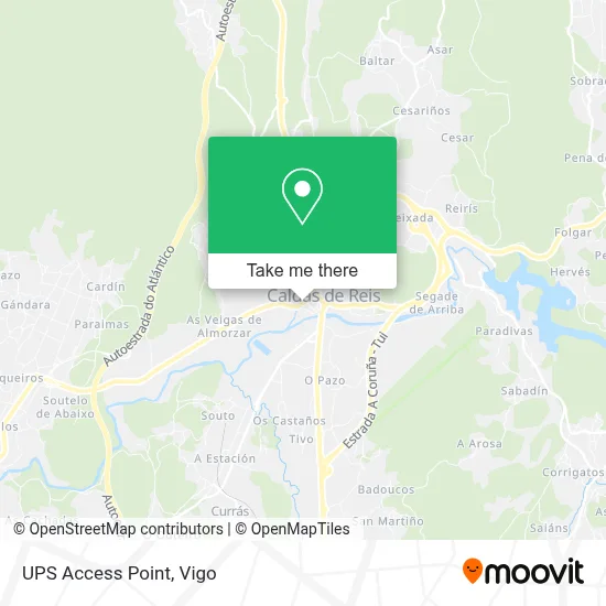 Ups Access Point map