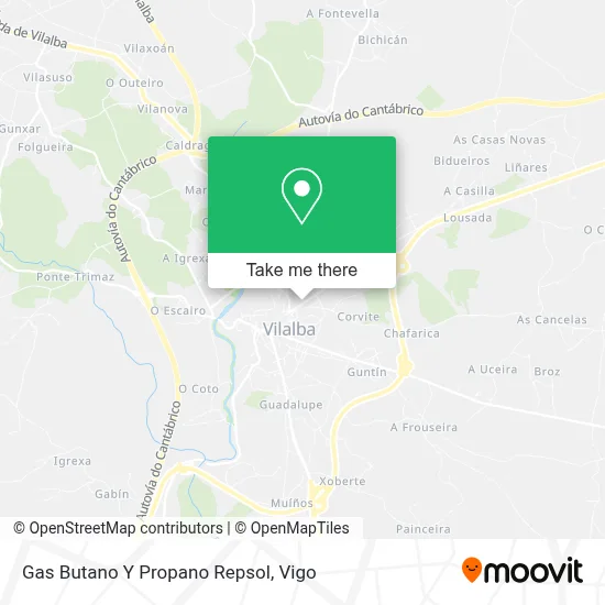 Gas Butano Y Propano Repsol map