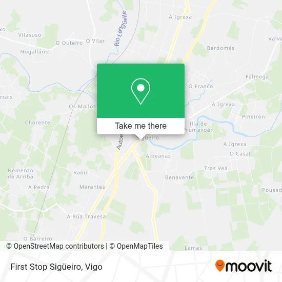 First Stop Sigüeiro map
