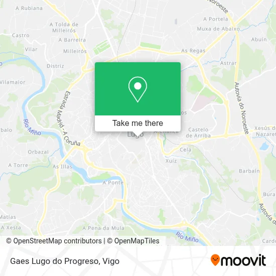 mapa Gaes Lugo do Progreso