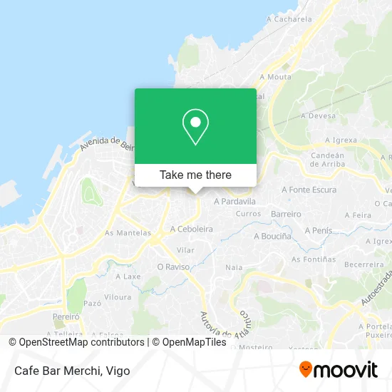 Cafe Bar Merchi map