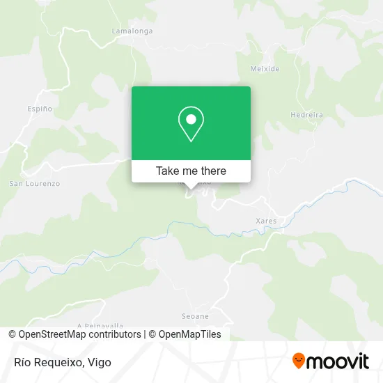 Río Requeixo map