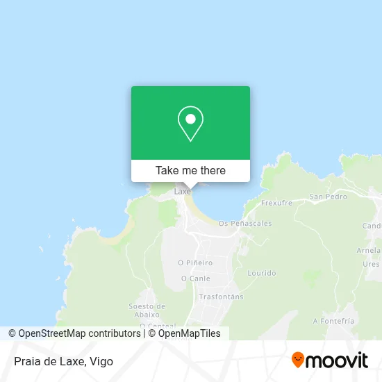 Praia de Laxe map