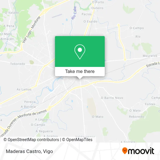Maderas Castro map