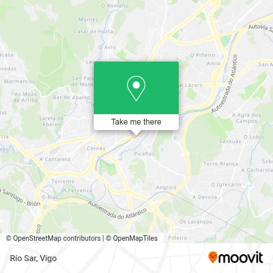Río Sar map