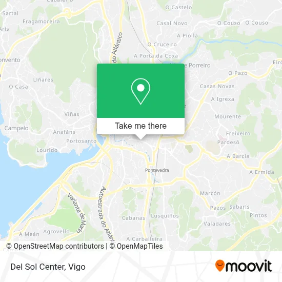 Del Sol Center map
