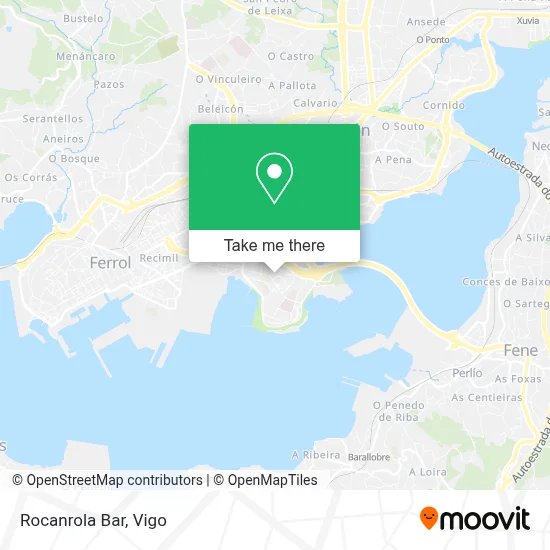 Rocanrola Bar map
