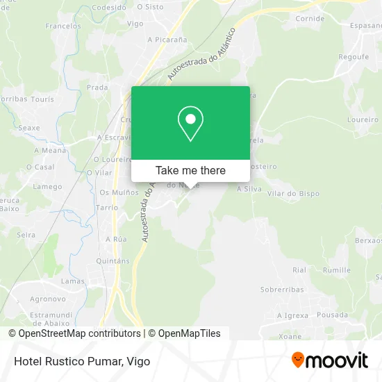 Hotel Rustico Pumar map