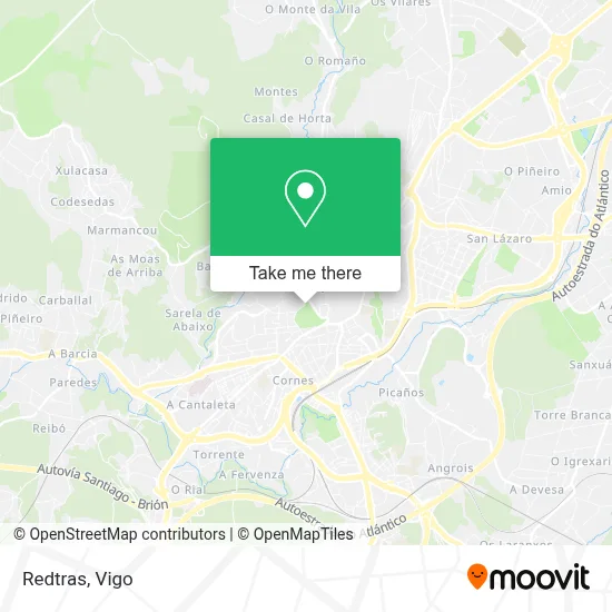 Redtras map