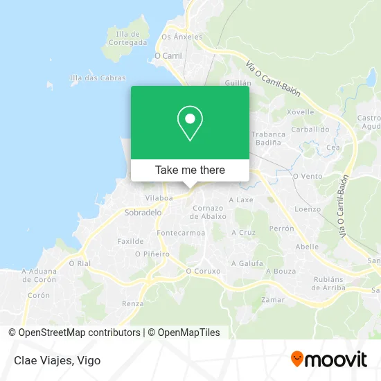 Clae Viajes map