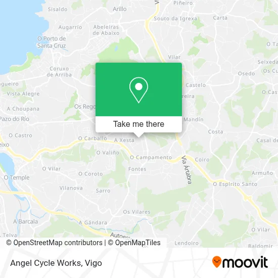 Angel Cycle Works map