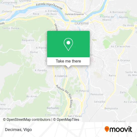 Decimas map
