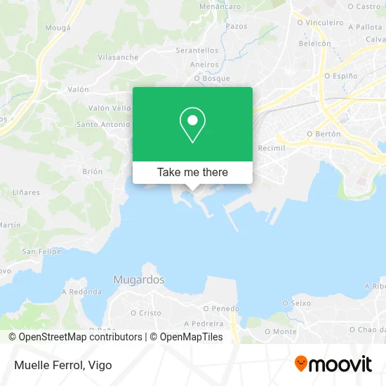 Muelle Ferrol map