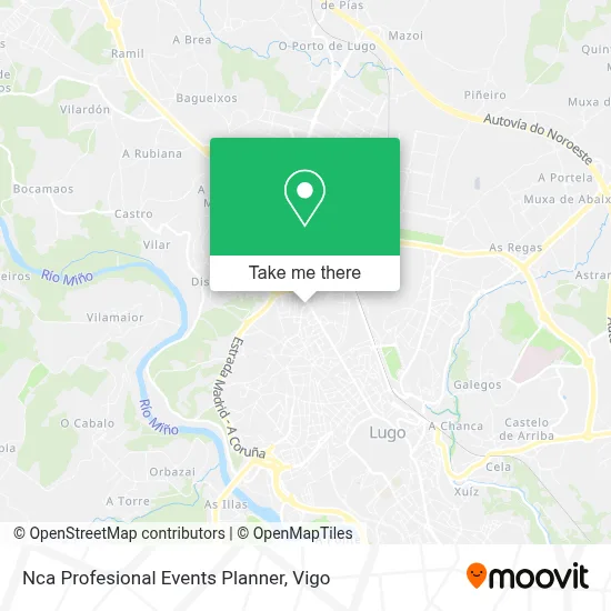 Nca Profesional Events Planner map