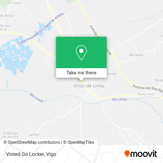 Vinted Go Locker map