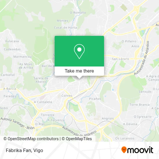 Fábrika Fan map