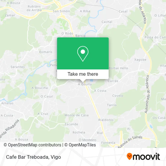 Cafe Bar Treboada map