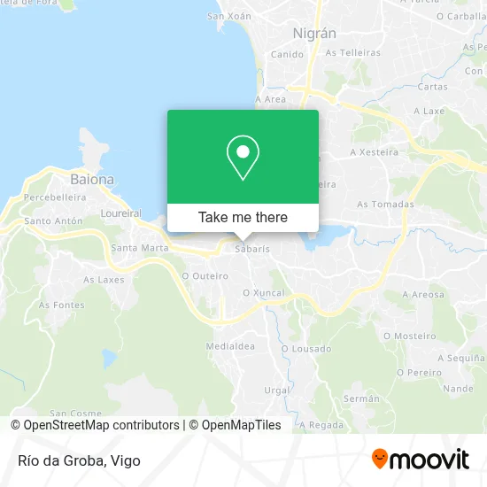 Río da Groba map
