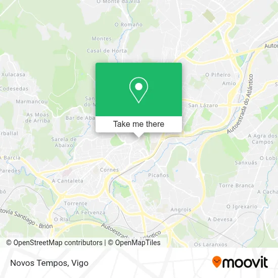 Novos Tempos map