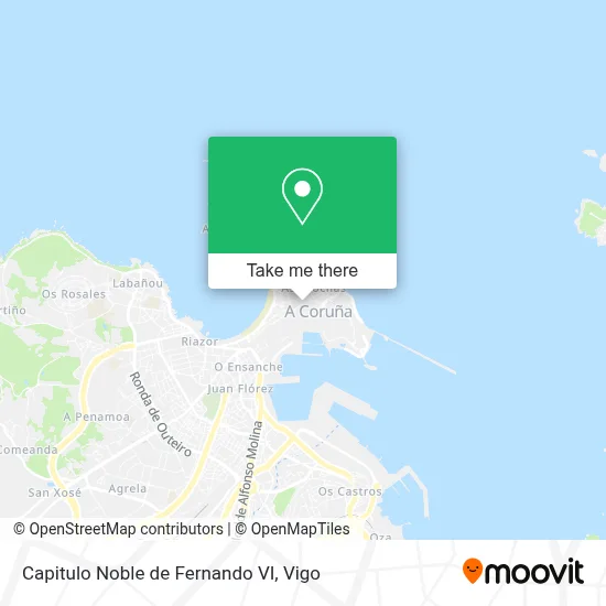 Capitulo Noble de Fernando VI map