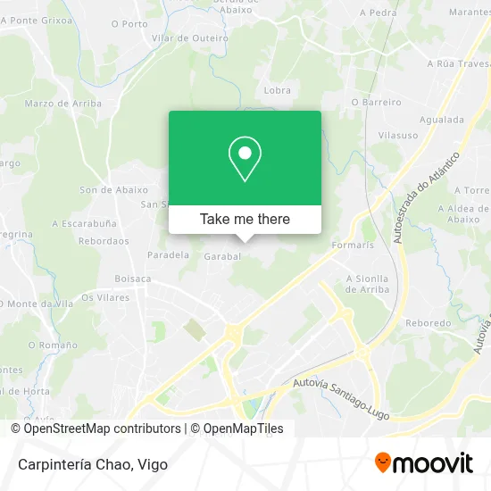 Carpintería Chao map