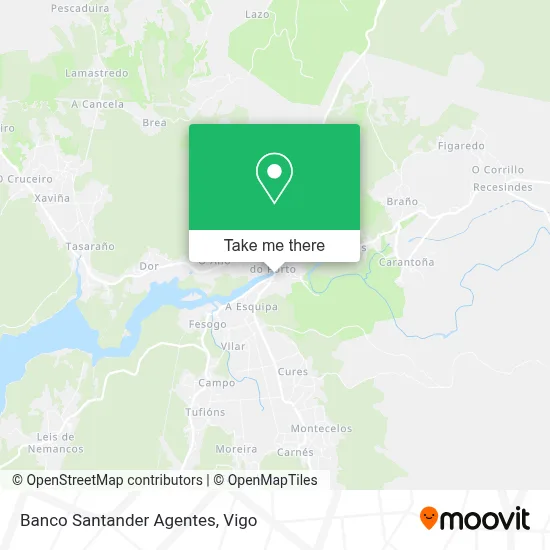 Banco Santander Agentes map