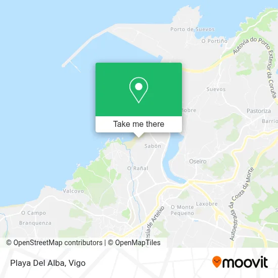 Playa Del Alba map