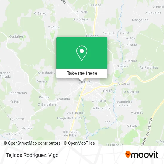 Tejidos Rodriguez map