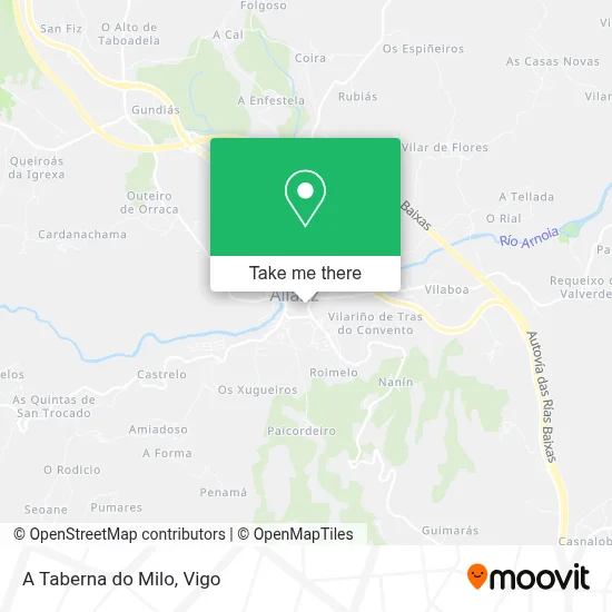 A Taberna do Milo map