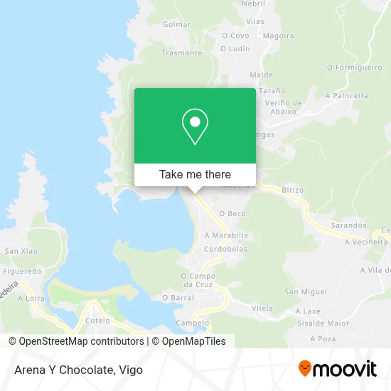 Arena Y Chocolate map