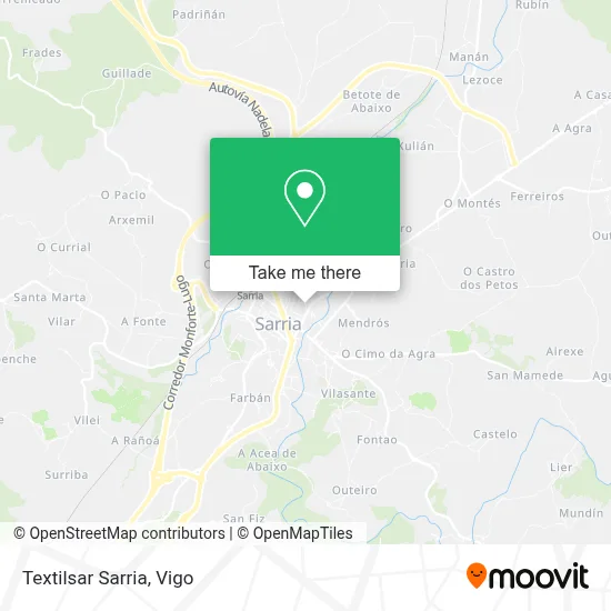Textilsar Sarria map