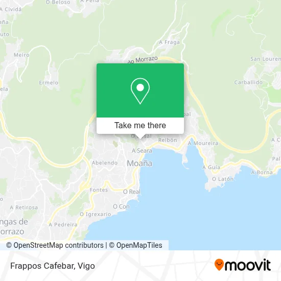 Frappos Cafebar map